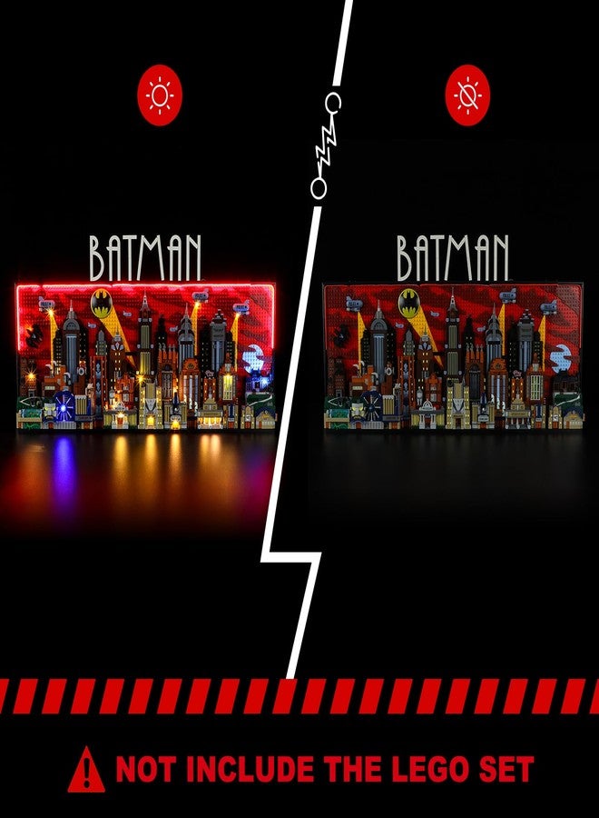 بريكسماكس طقم إضاءة BRIKSMAX لسلسلة ليغو المتحركة مدينة غوثام - 76271 - متوافق مع مجموعة بناء ليغو باتمان - لا يشمل مجموعة ليغو - Image 5